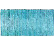 Modrý tkaný bavlněný koberec 80x150 cm MERSIN, 57561 - Koberec
