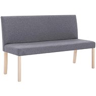 Lavice 139,5 cm světle šedá polyester - Lavice