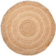 Jute carpet round 140 cm beige ERENCE, 181568 - Carpet