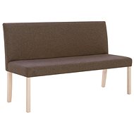 Lavice 139,5 cm hnědá polyester - Lavice