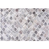 Šedý kožený koberec 140x200 cm AGACLI, 74902 - Koberec