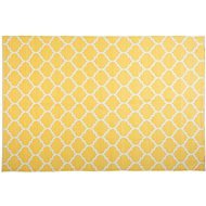 Kanárkově žlutý oboustranný koberec s geometrickým vzorem 160x230 cm AKSU, 141840 - Koberec