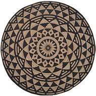Černý koberec ? 120 cm ALAKIR, 163075 - Koberec