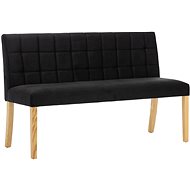 Lavice 140 cm černá textil - Lavice