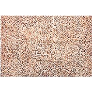 Hnědý kožený patchworkový koberec 140 x 200 cm TORUL, 200550 - Koberec