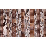 Hnedý kožený koberec  140 x 200 cm HEREKLI, 202893 - Koberec