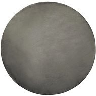Kulatý viskózový koberec, ? 140 cm, tmavě šedý GESI II, 252310 - Koberec