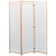 3-piece Cream Screen 120 x 170 x 4cm Textile - Room Divider