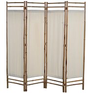 Folding 4-piece Bamboo Screen and Canvas 160cm - Room Divider