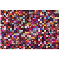 Pestrobarevný patchwork kožený koberec 200x300 cm ENNE, 127873 - Koberec