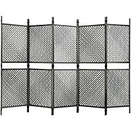 5-piece Screen Anthracite Polyrate 300 x 200cm - Room Divider