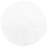 Koberec bílý kruhový ? 140 cm DEMRE, 122339 - Koberec