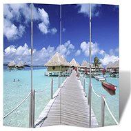 Folding Screen 160 x 170cm Beach - Room Divider