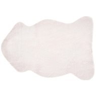 Bílý koberec imitace králičí kožešiny UNDARA, 250287 - Koberec