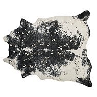 Koberec z umělé hovězí kůže se skvrnami 150 x 200 cm černý / bílý BOGONG, 309356 - Koberec