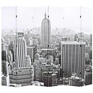 Folding Screen 228 x 170cm New York by Day Black and White - Room Divider