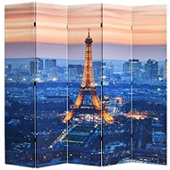 Folding Screen 200 x 170cm Night Paris - Room Divider