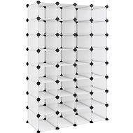 Botník průhledný 93 x 36,5 x 140 cm PP, 340559 - Botník