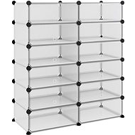 Shoe rack transparent 94,5 x 36,5 x 106 cm PP, 340564 - Shoe Rack