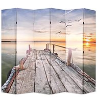 Folding Screen 228x170cm Lake - Room Divider