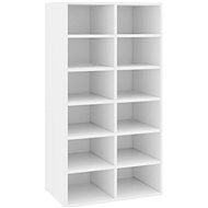Shoe rack white 54 x 34 x 100,5 composite wood, 800396 - Shoe Rack