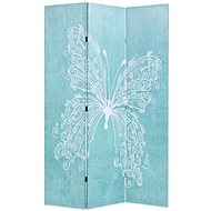 Folding Screen 120 x 170cm Butterfly Blue - Room Divider