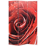 Folding Screen 120 x 170cm Red Rose - Room Divider