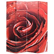 Folding Screen 160 x 170cm Red Rose - Room Divider