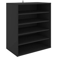 Botník černý 60 x 35 x 70 cm dřevotříska, 808937 - Shoe Rack