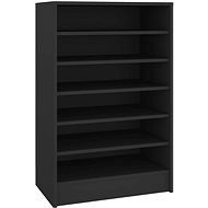 Botník černý 60 x 35 x 92 cm dřevotříska, 808946 - Shoe Rack