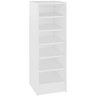 Botník bílý 31,5 x 35 x 90 cm dřevotříska, 808999 - Shoe Rack