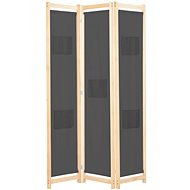 3-piece Screen Grey 120 x 170 x 4cm Textile - Room Divider