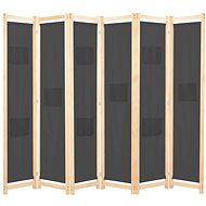 6-piece Screen Grey 240 x 170 x 4cm Textile - Room Divider