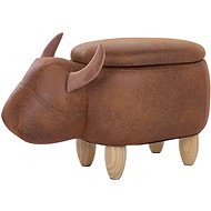Světle hnědá stolička z umělé kůže COW, 120411 - Stool