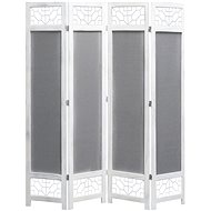 4-piece Screen Grey 140 x 165cm Textile - Room Divider