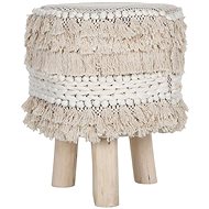 Béžová bavlněná stolička VILLUR, 179714 - Stool