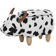 Čalouněná stolička černo/bílá COW, 120412 - Stolička