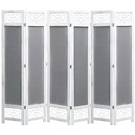6-piece Screen Grey 210 x 165cm Textile - Room Divider