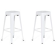 Sada 2 barové stoličky 76 cm bílé CABRILLO, 96349 - Barová židle