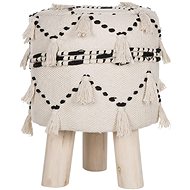 Stolička béžová s černou THONDI, 225836 - Stool