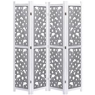 4-piece Screen Grey 140 x 165cm Solid Wood - Room Divider