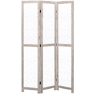 3-piece Screen White 105 x 165cm Solid Wood - Room Divider