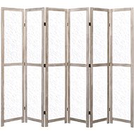 6-piece Screen White 210 x 165cm Solid Wood - Room Divider