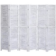 6-piece Screen Grey 210 x 165cm Wood - Room Divider