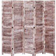 5-piece Screen Brown 175 x 165cm Wood - Room Divider