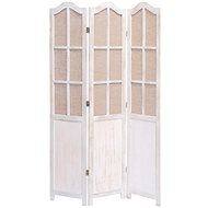 3-piece Screen White 105 x 165cm Textile - Room Divider