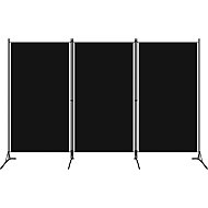 3-piece Screen Black 260 x 180cm - Room Divider