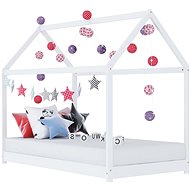 Baby Bed Frame White Solid Pine 70 x 140cm - Bed