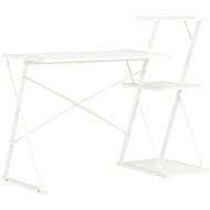 Psací stůl s poličkami bílý 116 x 50 x 93 cm - Desk