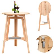 Folding Bar Table 78cm Fir Wood - Bar Table